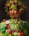 homme de légumes et de fleurs Giuseppe Arcimboldo fantaisie